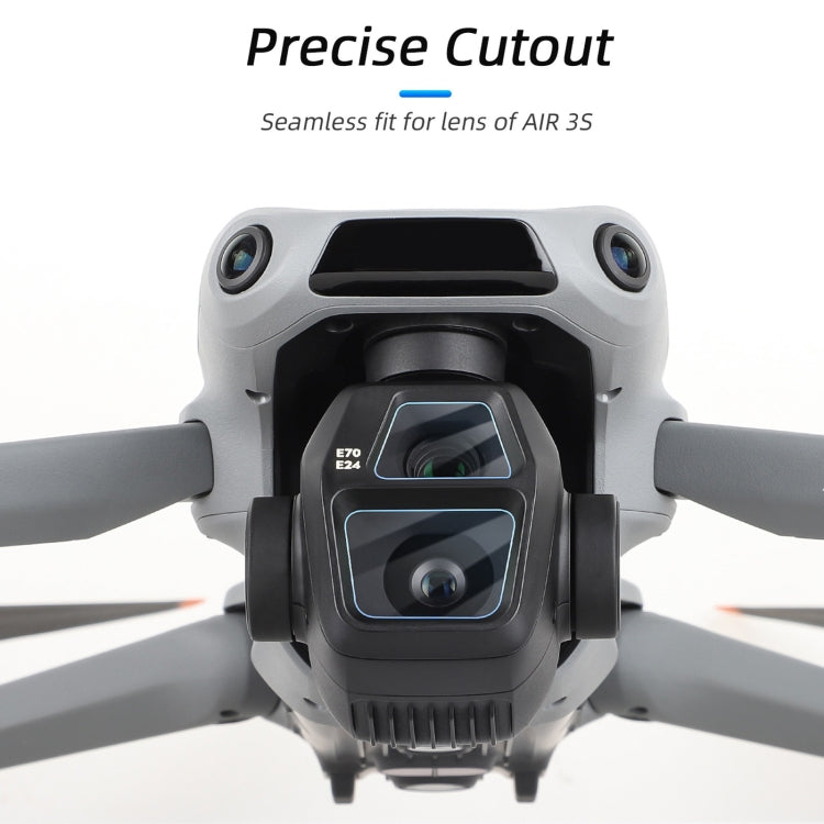 For DJI Air 3S Sunnylife Tempered Glass Film Lens Protector, 1 Set, 2 Sets For DJI Air 3S Sunnylife Tempered Glass Film Lens Protector, 1 Set, 2 Sets